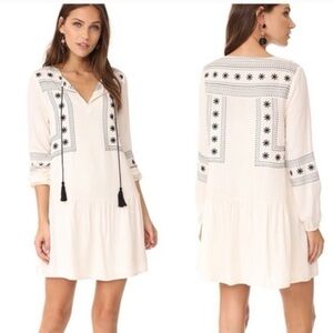 Cupcakes and Cashmere White Boho Star Print Dress size S